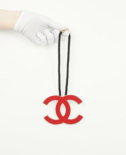 Chanel Oversized Rope Necklace, &pound;200, Accessories, Red, Front view